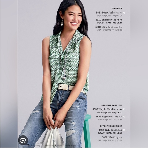 NWOT CAbi 5910 Shimmer Top Size S - Picture 3 of 11